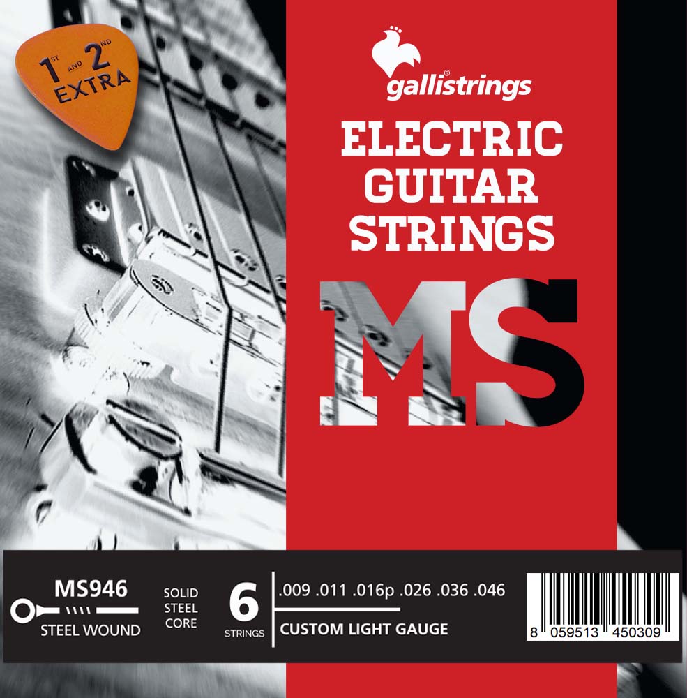 Комплект струн GALLI STRINGS MS946 для 6-струнной электрогитары