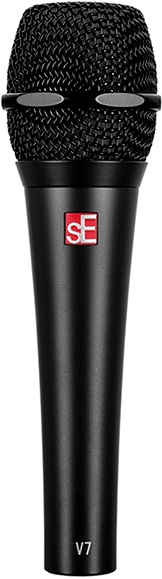 Микрофон sE Electronics V7 BLACK, динамический, суперкардиоида, 40 Гц–19 кГц