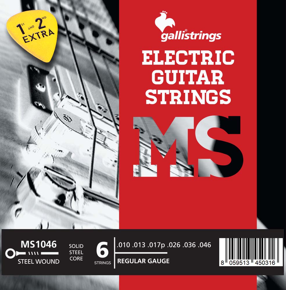 Комплект струн GALLI STRINGS MS1046 для 6-струнной электрогитары