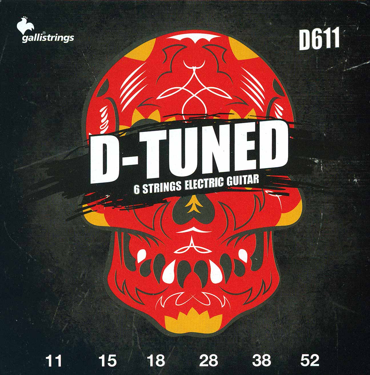 Струны GALLI STRINGS D611, комплект для 6-струнной электрогитары