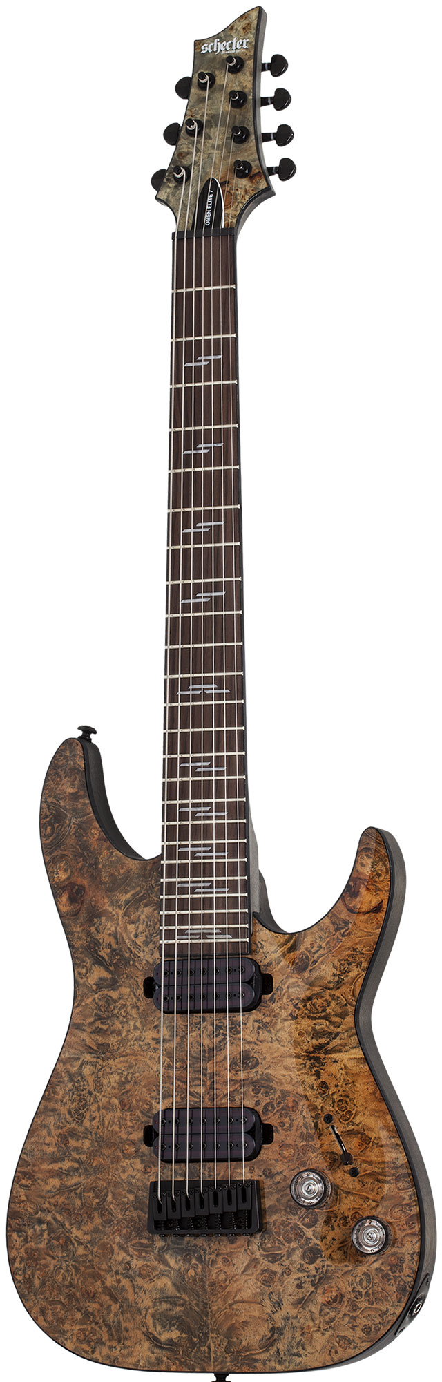 Электрогитара SCHECTER 2457 OMEN ELITE-7 CHAR, 7-струнная, Charcoal