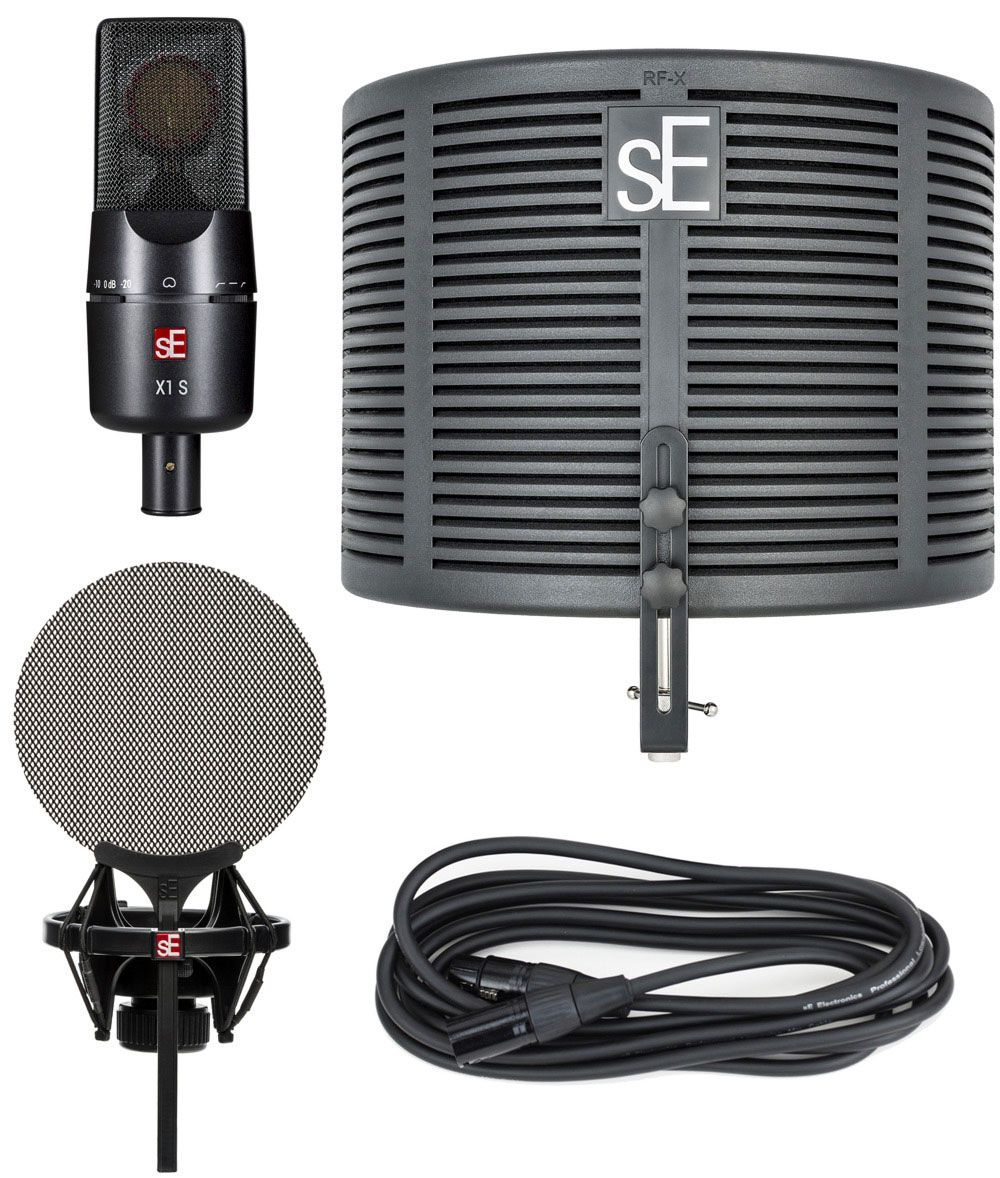 Микрофон конденсаторный sE Electronics X1 S STUDIO BUNDLE, 20 Гц–20 кГц, кардиоида