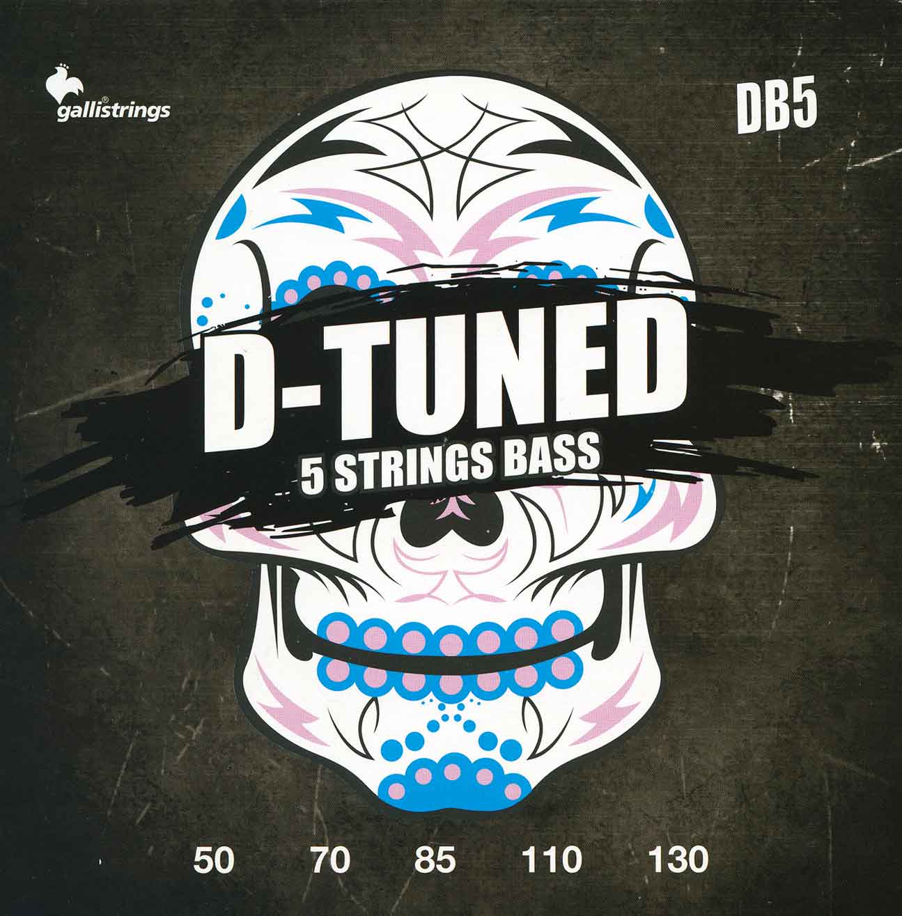 Комплект струн GALLI STRINGS DB5, для 5-струнной бас-гитары, 50-130, никель