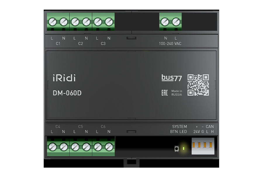 Диммер iRidi DM-060D, 6 каналов, 220 В