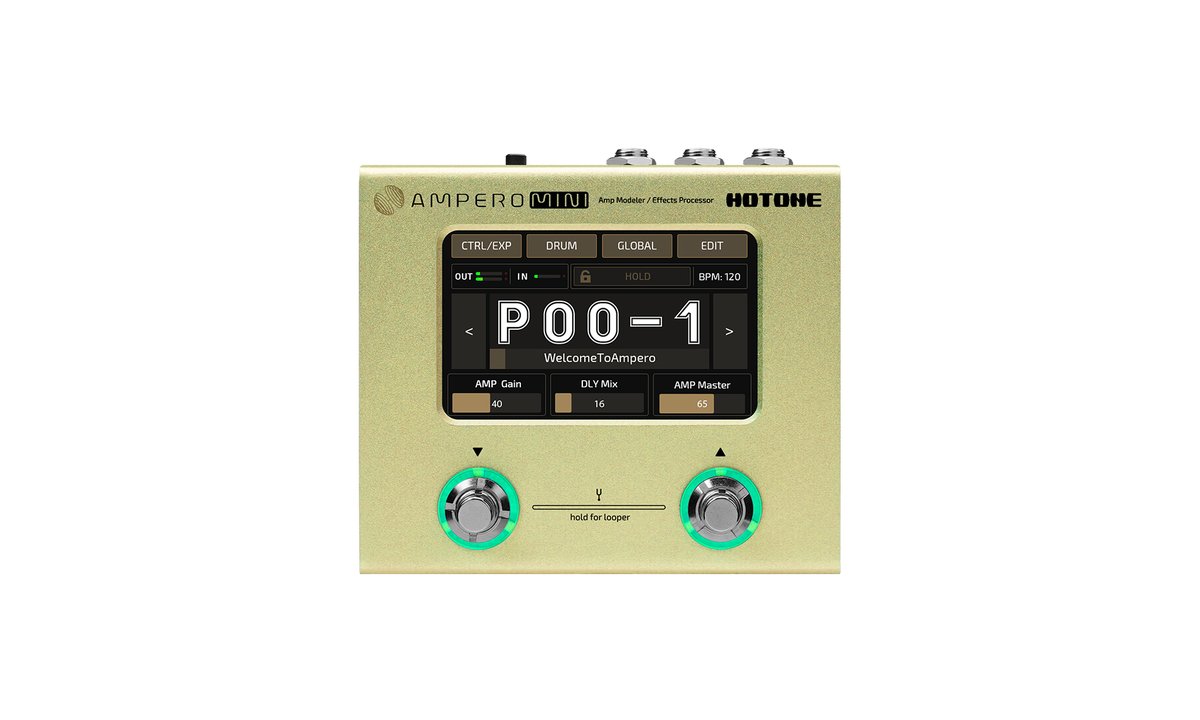 Процессор эффектов Hotone MP-50MT Ampero Mini, Mustard