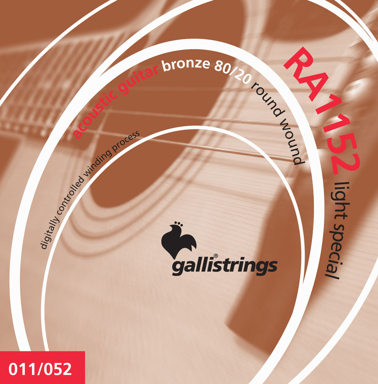 Комплект струн GALLI STRINGS RA1152 для акустической гитары