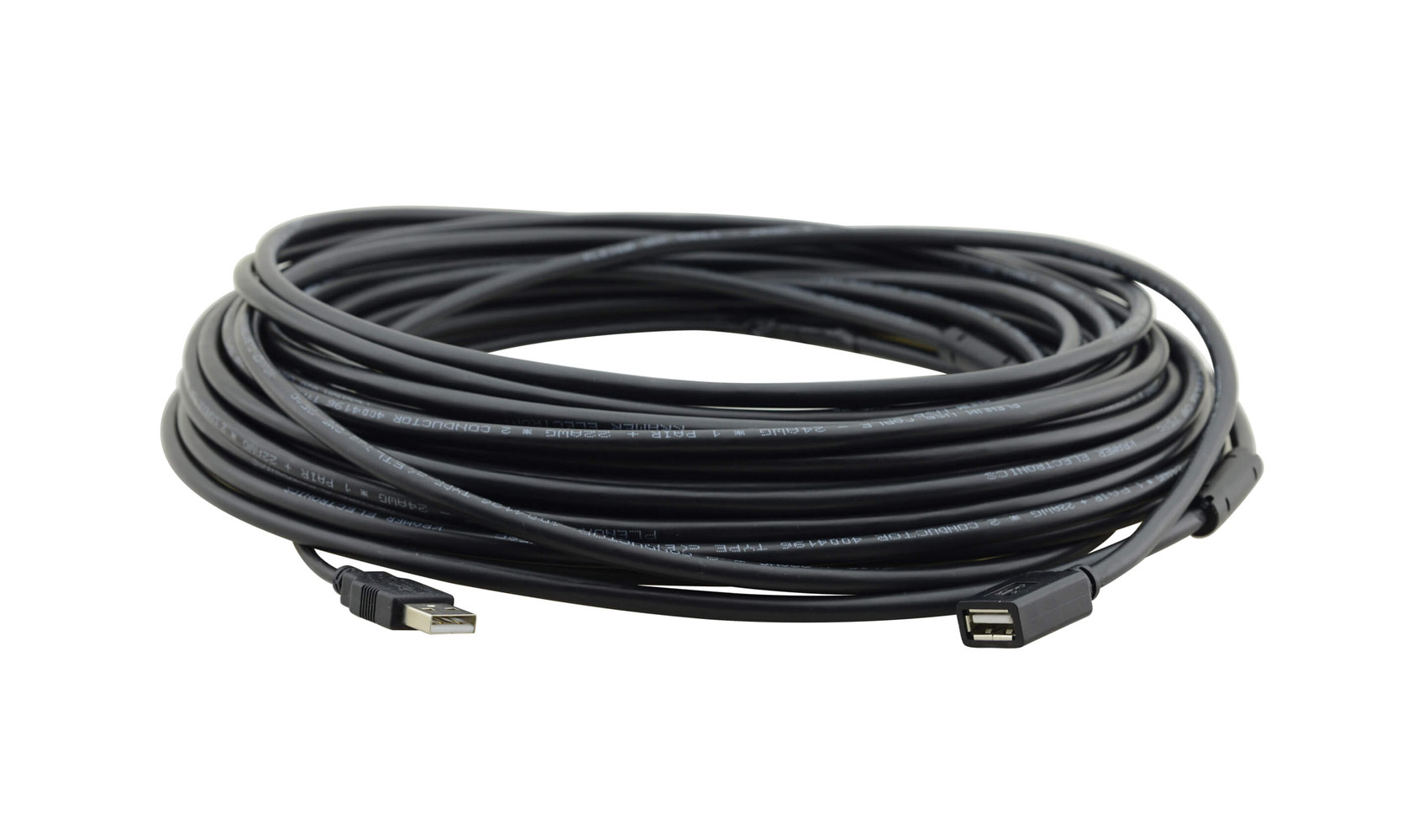 Кабель Kramer CA-UAM/UAF-25, USB-USB, 7.6 м, черный