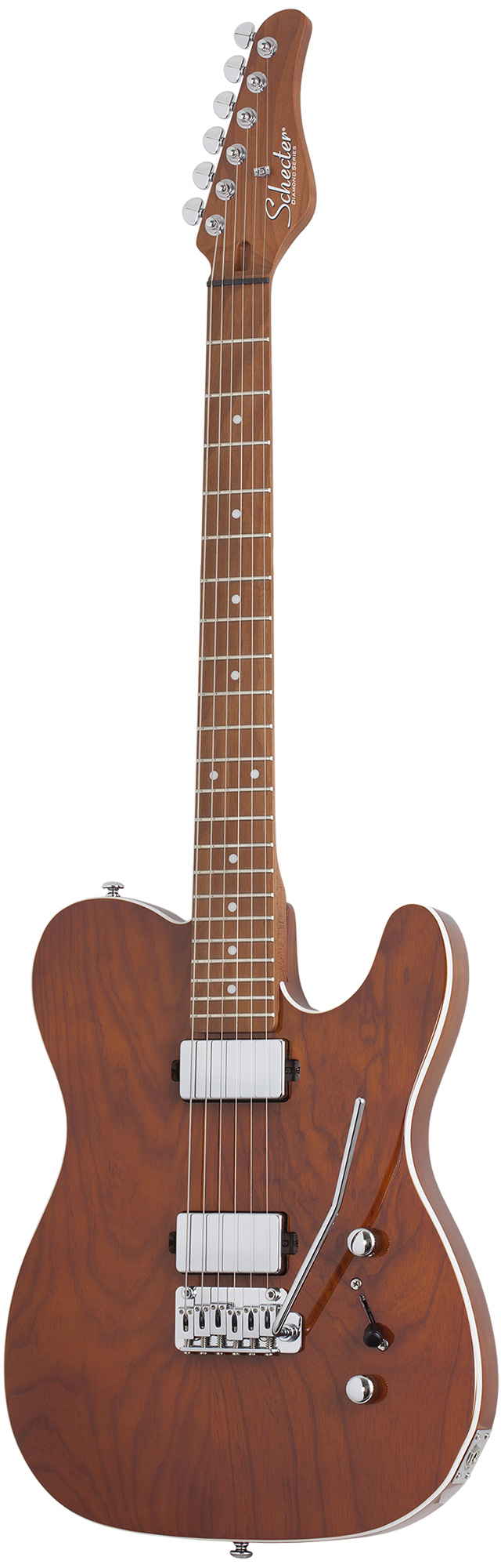 Электрогитара SCHECTER PT Van Nuys, 6 струн, ясень, запечённый клён, 22 лада, Gloss Natural Ash