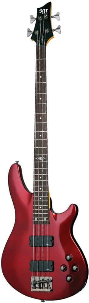 Бас-гитара SCHECTER [C-4 BASS SGR BY SCHECTER M RED] бас-гитара 4-струнная, с чехлом, корпус: липа, гриф: клён, накладка палисандр, 24 лада, цвет Metallic Red (MRED)