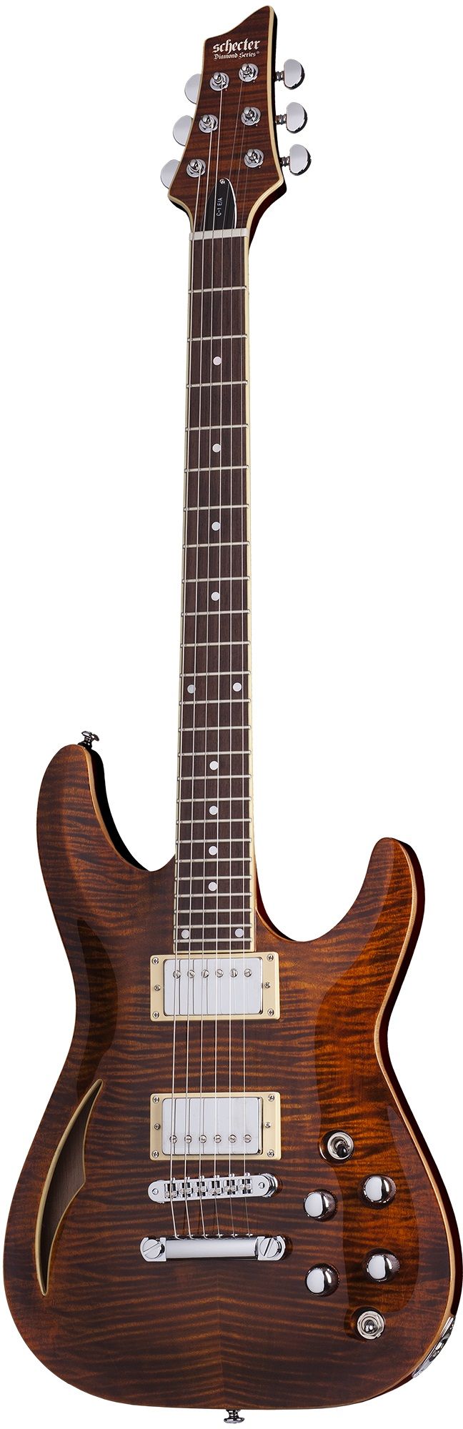 Электрогитара SCHECTER C-1 E/A CAT'S EYE, 6 струн, пьезо датчик, 24 лада