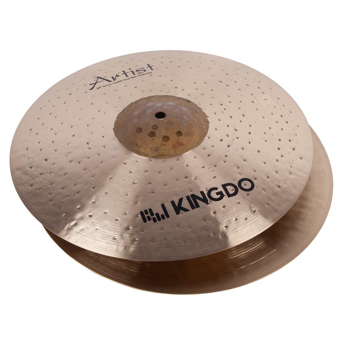 Тарелки хай-хэт KINGDO 14" CLASSIC RAW BELL HI-HAT, B20