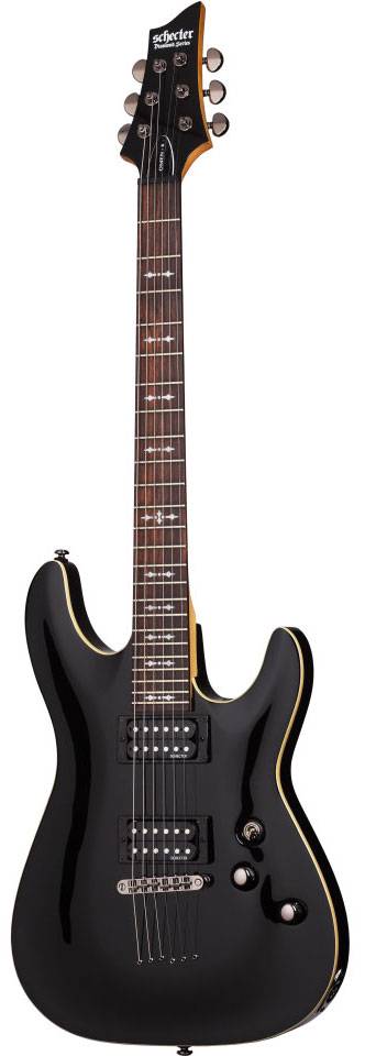 Электрогитара Schecter OMEN-6 2012 BLK, 6 струн, 24 лада, HH, Gloss Black