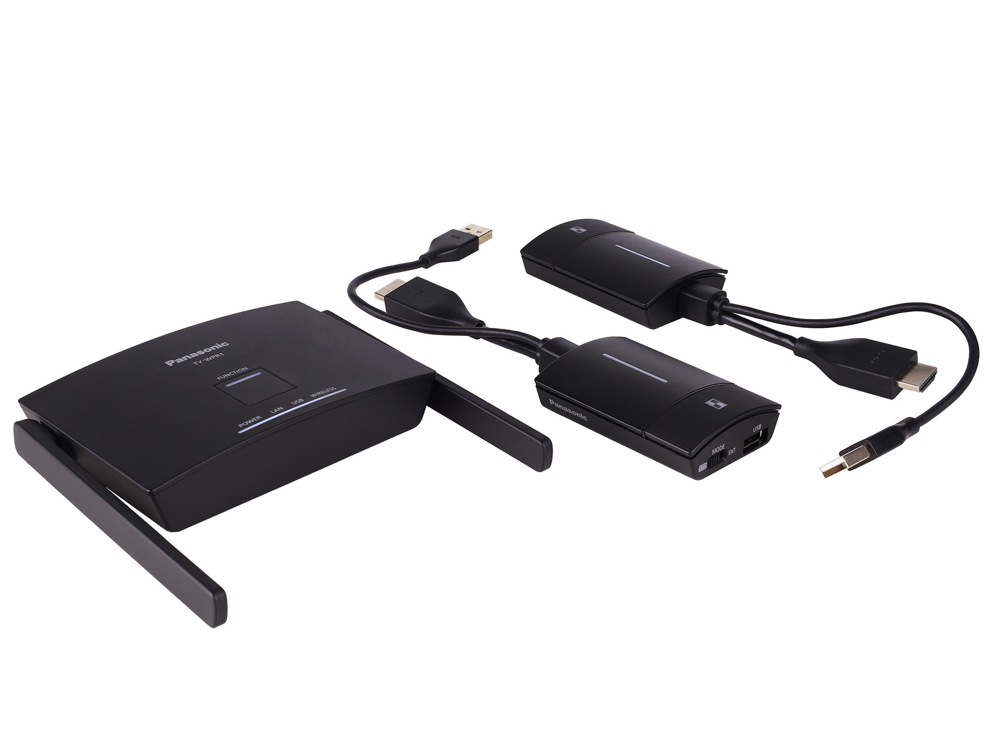 Комплект Panasonic TY-WPS1(W): приёмник STB и 2 передатчика USB-A/HDMI