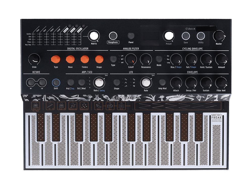 Синтезатор Arturia MicroFreak 570101, 25 клавиш, цифровые осцилляторы, фильтр Oberheim SEM