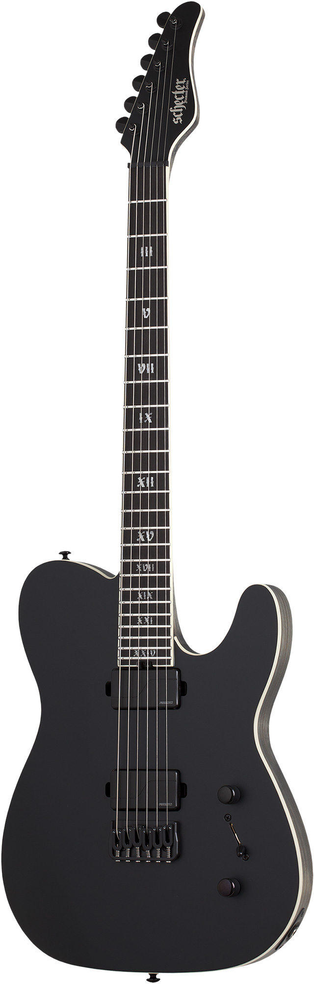 Электрогитара SCHECTER PT SLS ELITE "EVIL TWIN" SBK, 6 струн, 24 лада, Satin Black
