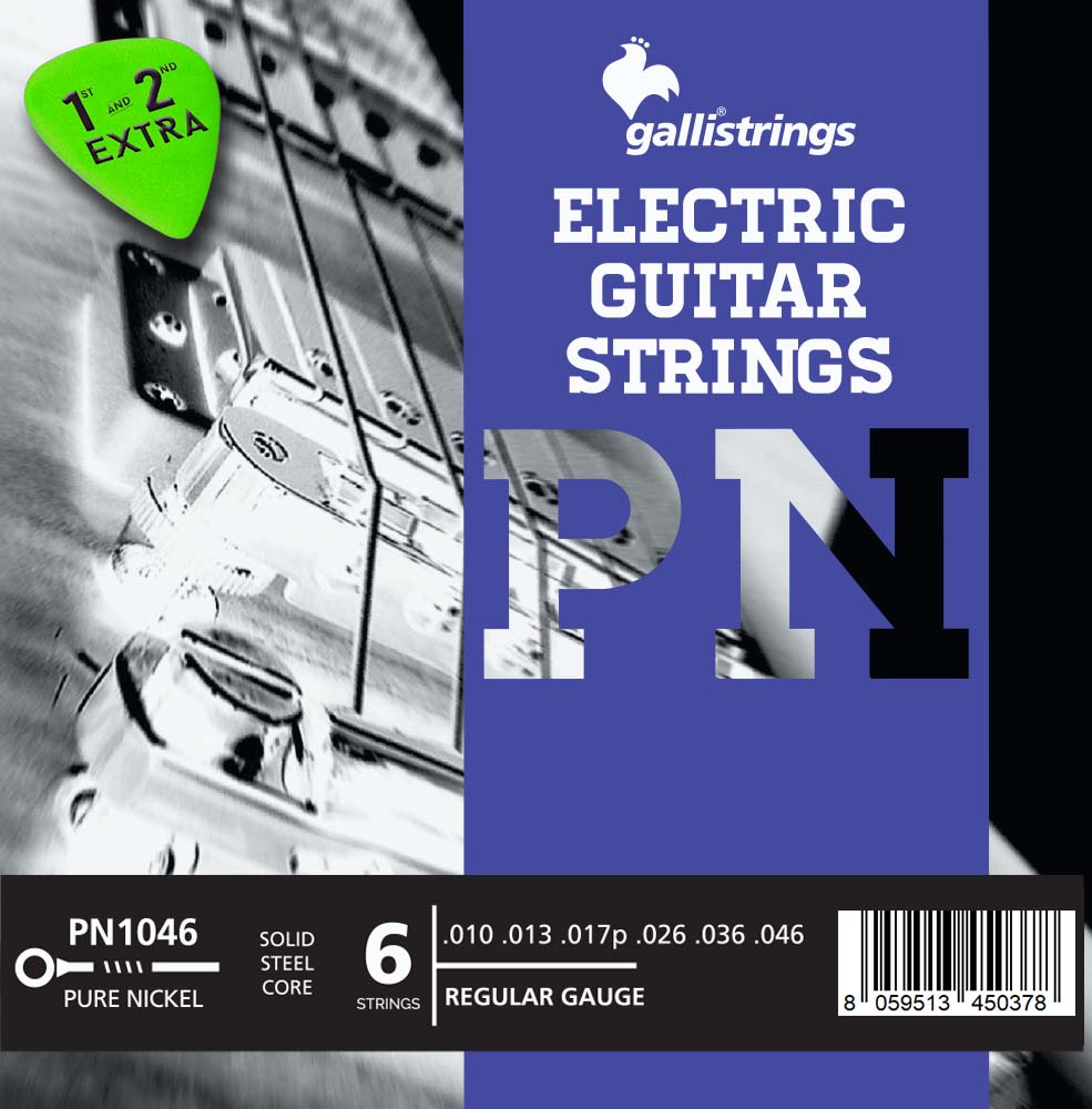 Струны GALLI STRINGS PN1046, комплект для 6-струнной электрогитары