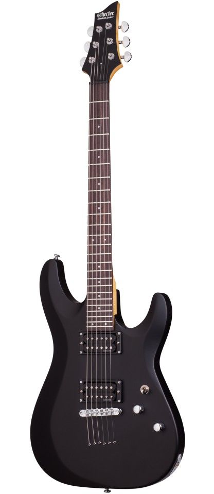 Электрогитара SCHECTER C-6 DELUXE SBK, 6 струн, липа/клен/палисандр, 24 лада, Satin Black
