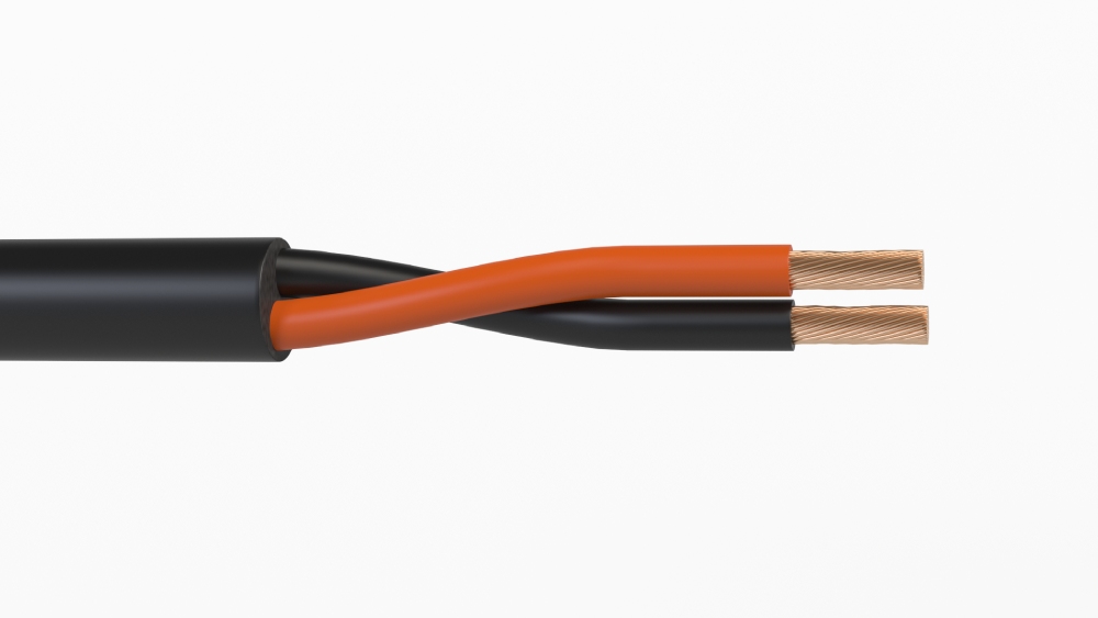 Кабель акустический Wize [WSC12100HF] 100 м, 12 AWG HighFlex, 4 мм2, диаметр 11мм, медь 120 x 0,2 мм, черный, бухта