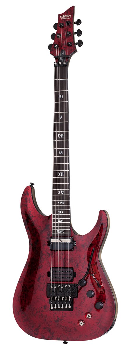 Электрогитара SCHECTER C-1 FR-S APOCALYPSE Red Reign, 6 струн, болотный ясень, 24 лада, Floyd Rose