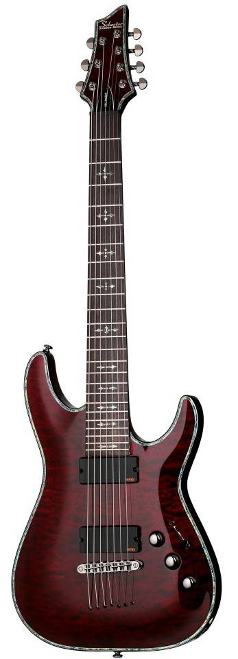 Электрогитара SCHECTER HELLRAISER C-7 BCH, 7 струн, 24 лада, Black Cherry