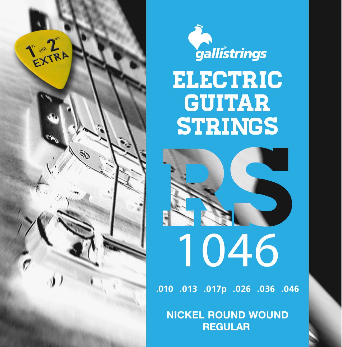 Комплект струн GALLI STRINGS RS1046 для 6-струнной электрогитары