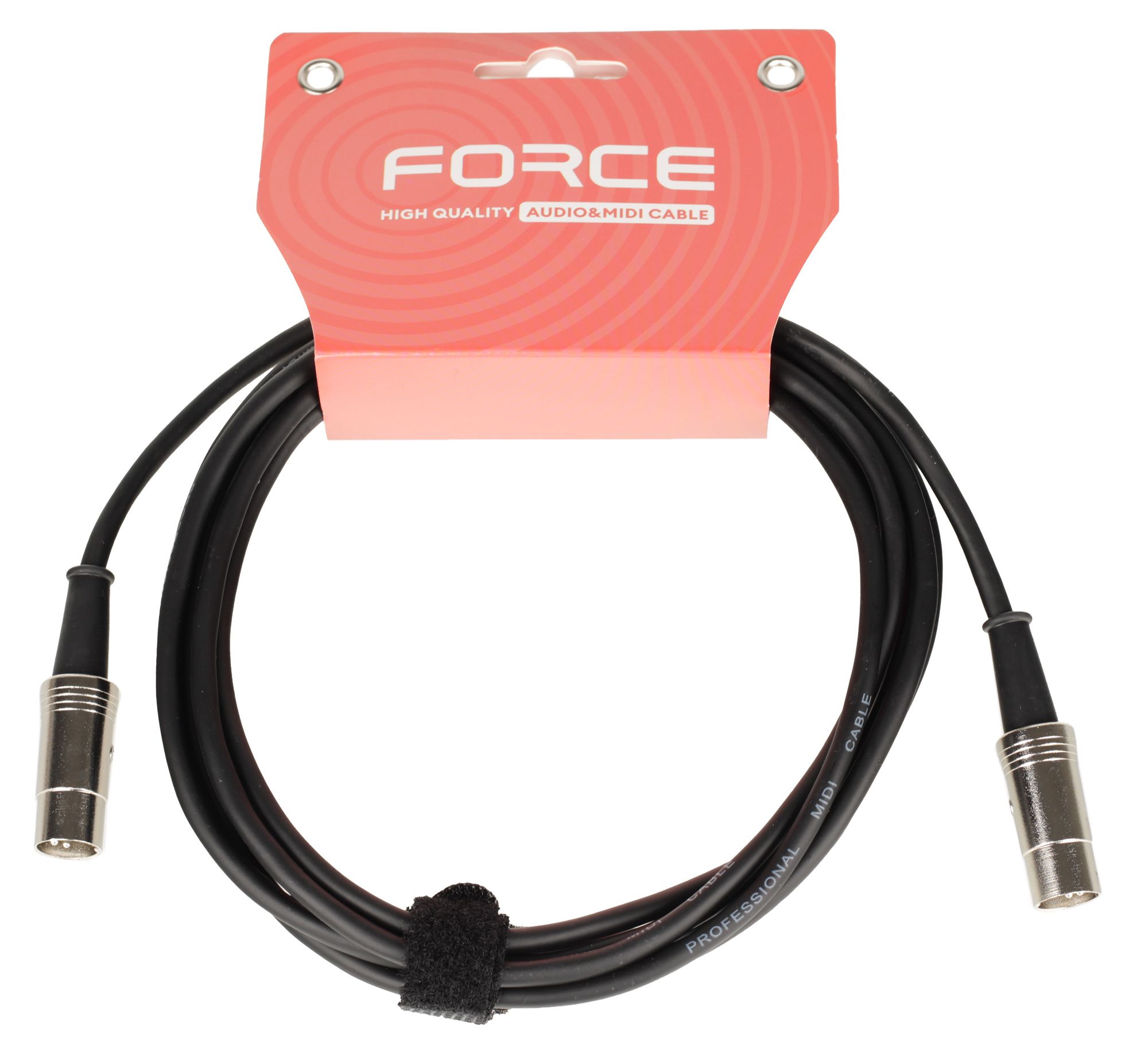 Кабель MIDI FORCE MCC-02/3, DIN 5-pin — DIN 5-pin, 3 м, диаметр 6 мм