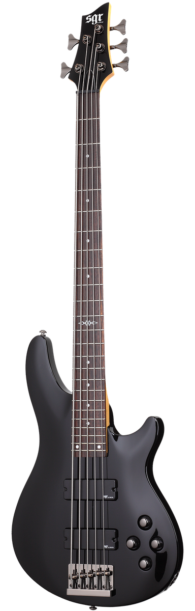 Бас-гитара SCHECTER C-5 BASS SGR BY SCHECTER BLK, 5 струн, липа/клён