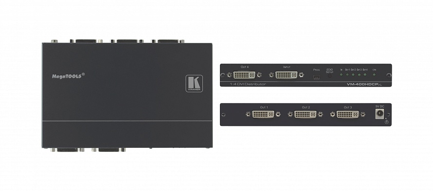 Усилитель-распределитель Kramer 10-80429090, 1:4 DVI, DVI-I
