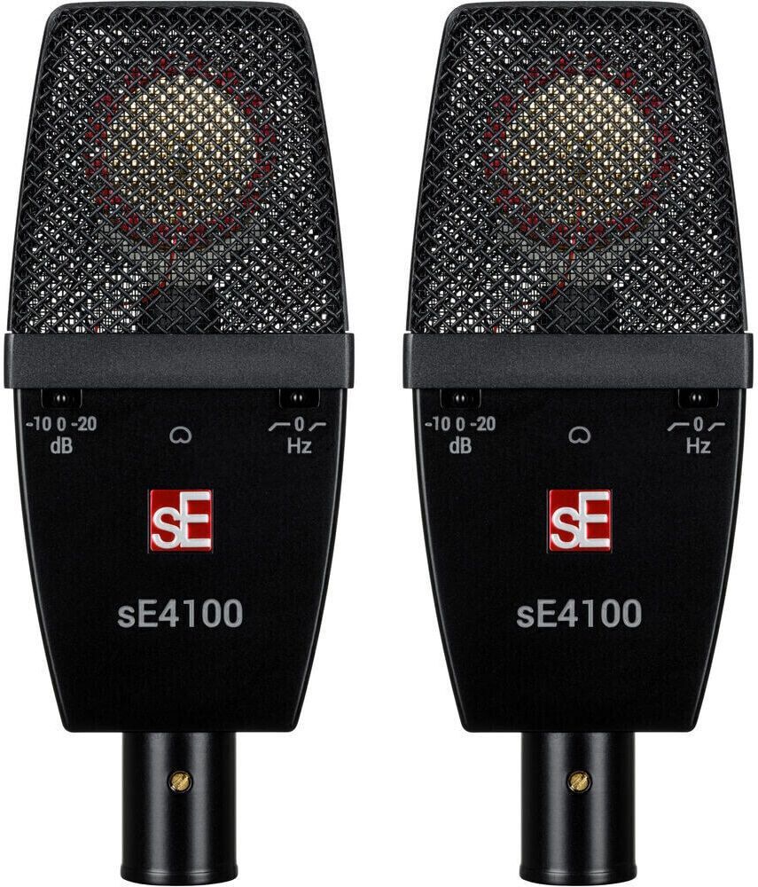 Микрофон sE Electronics SE 4100 Pair, конденсаторный, 1", 20 Гц–20 кГц, кардиоида