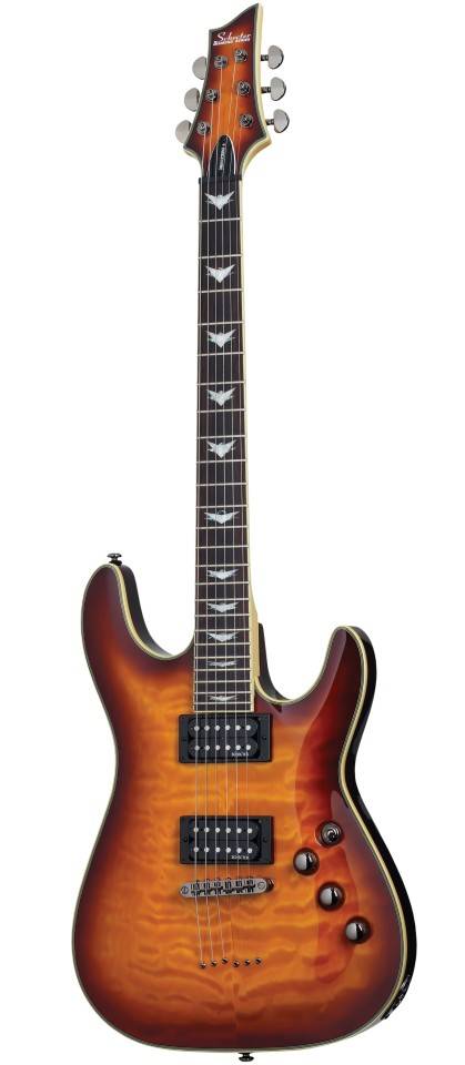 Электрогитара SCHECTER OMEN EXTREME-6 VSB, 6 струн, 24 лада, красное дерево