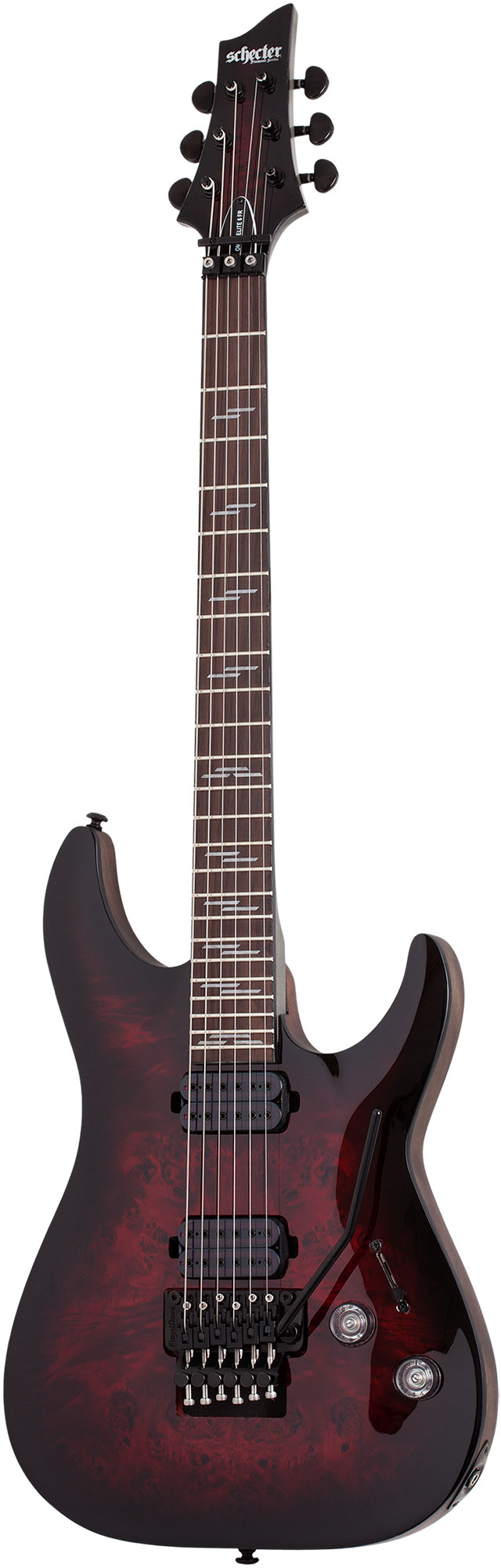 Электрогитара SCHECTER OMEN ELITE-6 FR BCHB, 6 струн, Floyd Rose, Black Cherry Burst