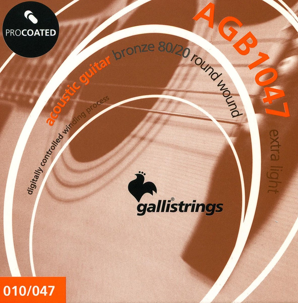 Струны GALLI STRINGS AGB1047, комплект для акустической гитары