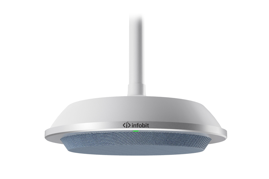 Микрофон Infobit iSpeaker CM710, потолочный цифровой массив, 10 микрофонов, PoE, daisy-chain