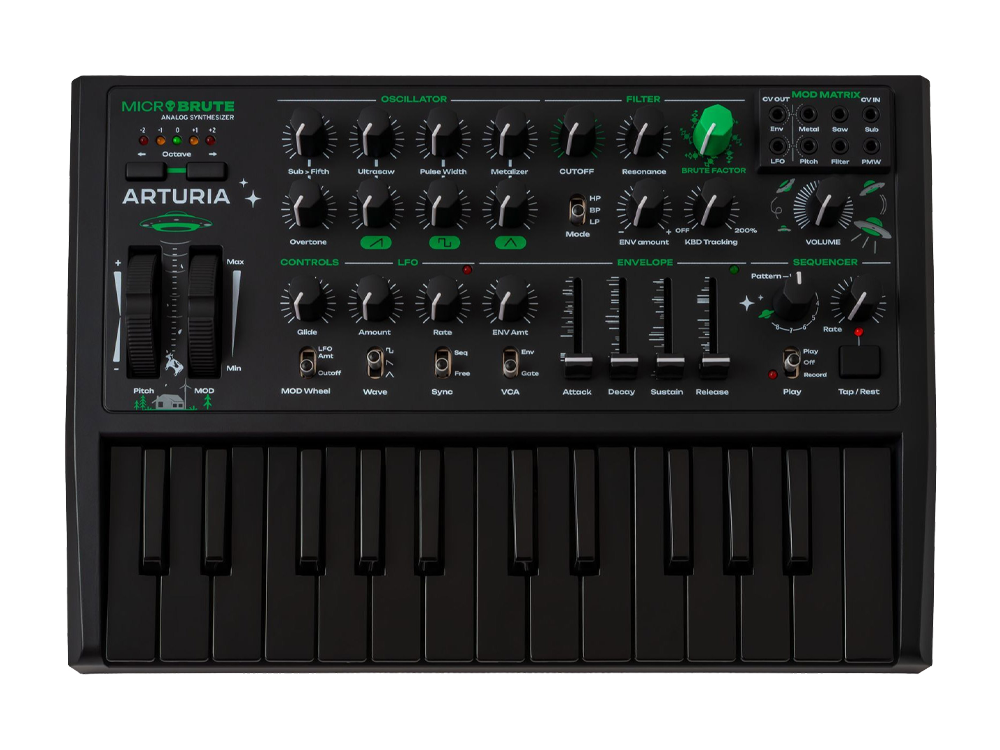 Синтезатор Arturia MicroBrute UFO, аналоговый, 25 клавиш, лимитированная серия