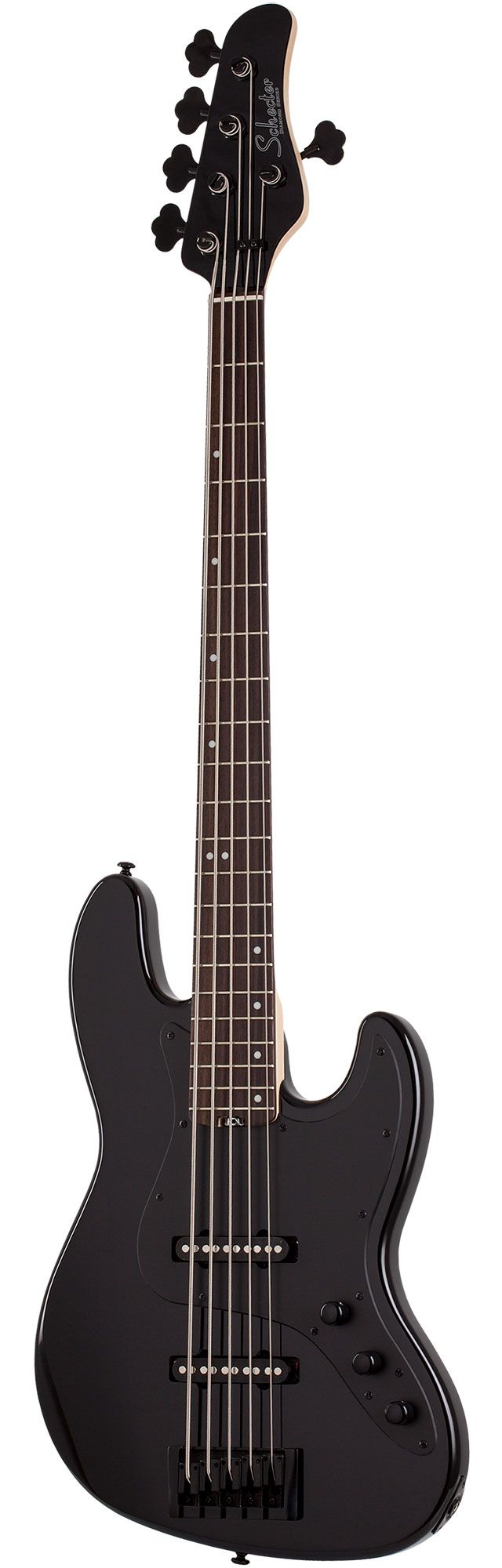 Бас-гитара SCHECTER J-5 ROSEWOOD FB G.BLK, 5 струн, 21 лад, Gloss Black