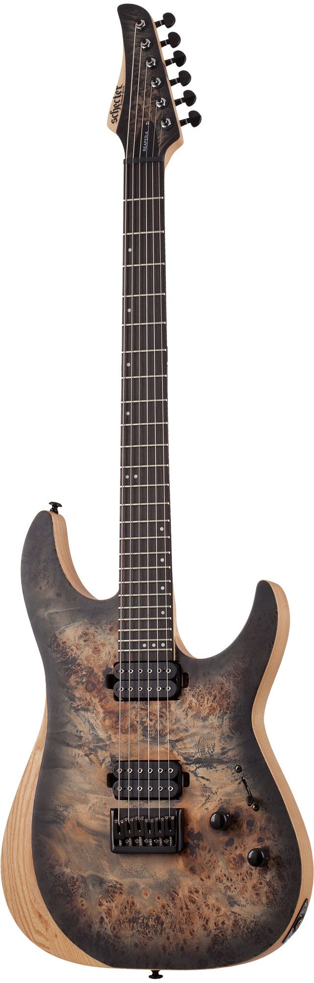 Электрогитара Schecter REAPER-6 CB, 6 струн, 24 лада, Satin Charcoal Burst
