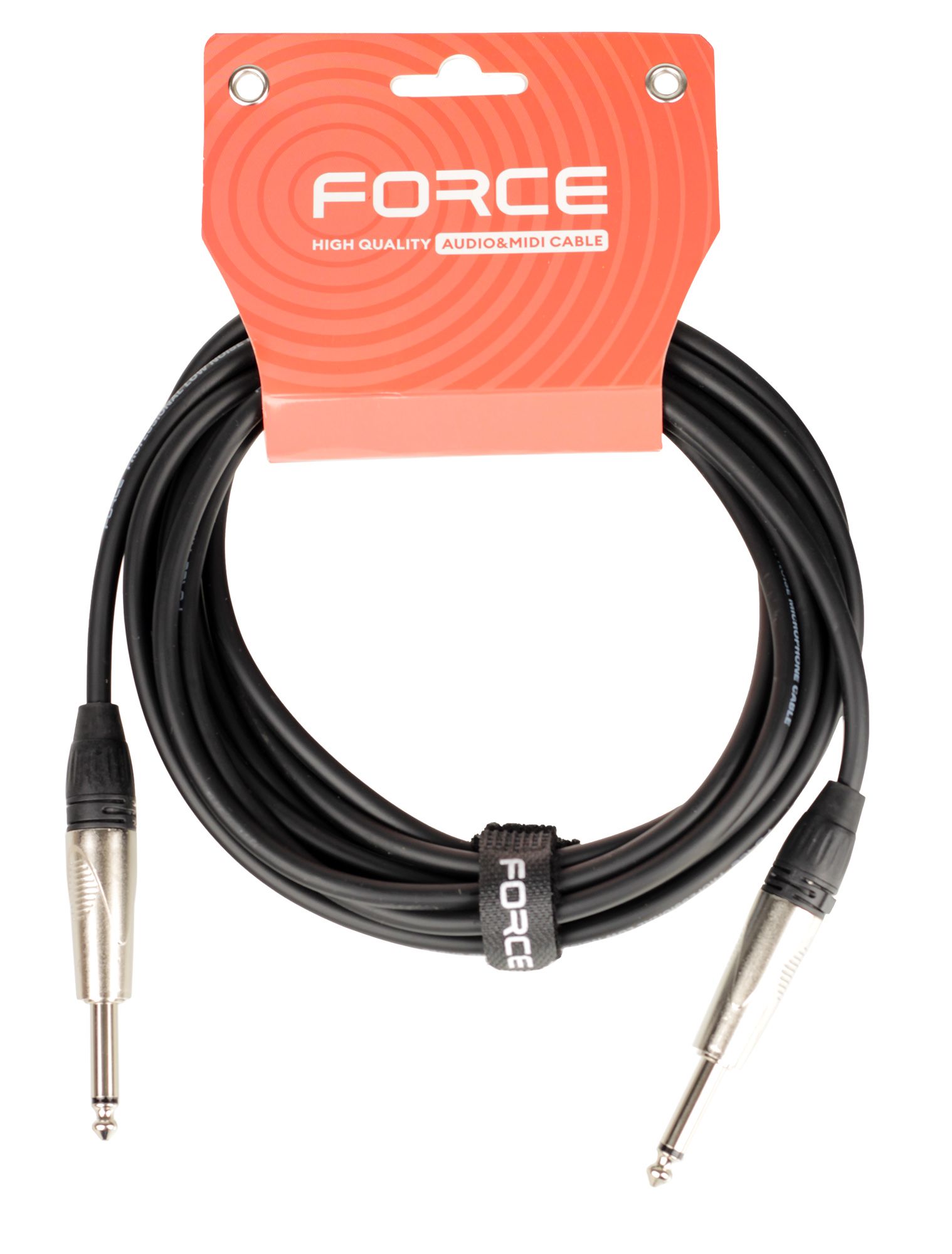 Кабель инструментальный FORCE FGC-09/4.5, 1/4" TS Jack — 1/4" TS Jack, 4,5 м