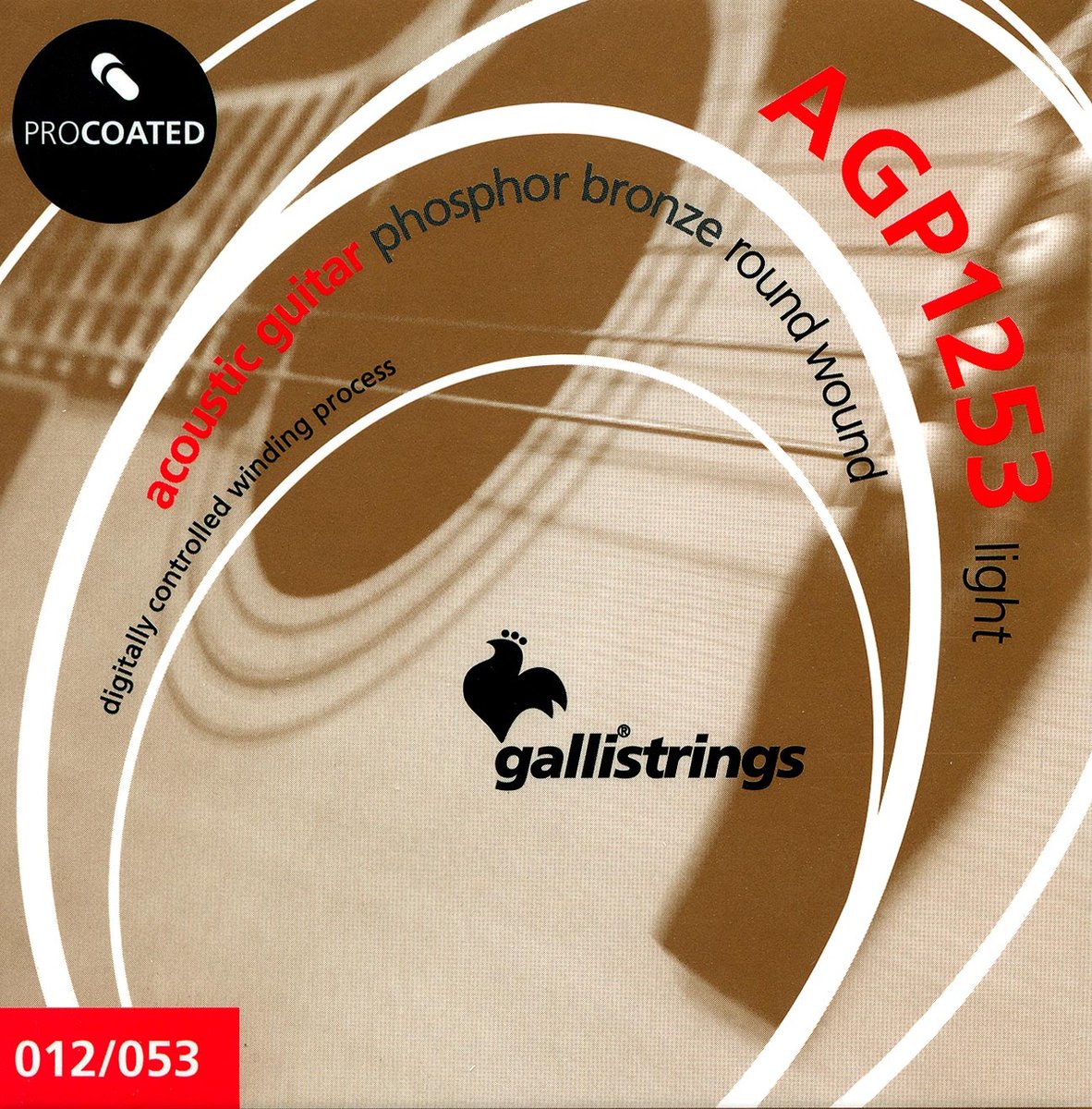 Комплект струн GALLI STRINGS AGP1253 для акустической гитары