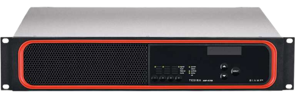 Усилитель Biamp TesiraAMP-4175R, 4 канала, 4×175 Вт, AVB/TSN, 2U