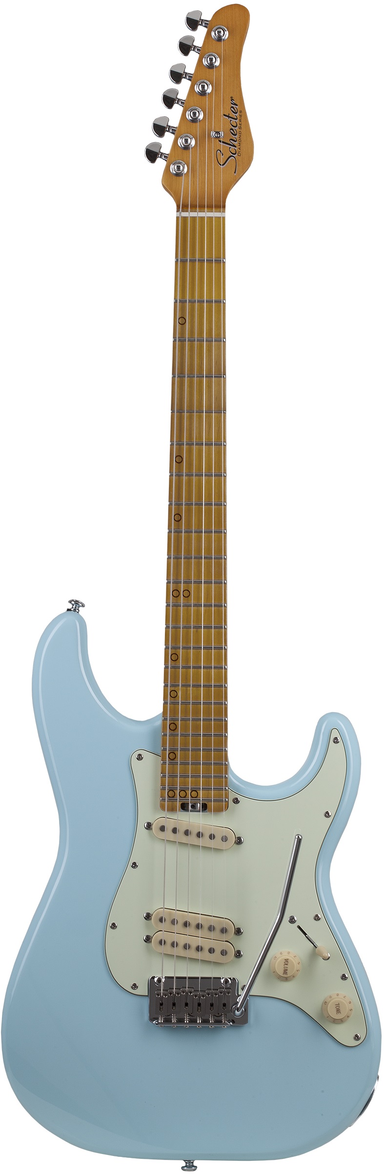 Электрогитара SCHECTER MV-6 SSBLU, 6 струн, липа, запечённый клен, 24 лада