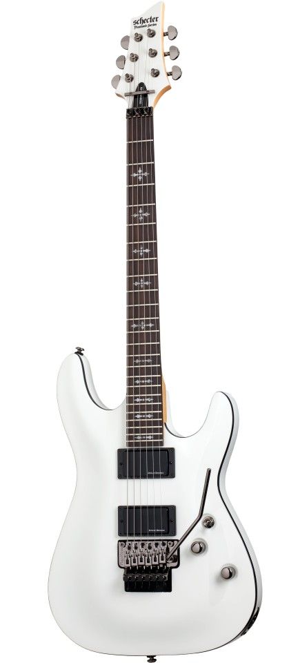 Электрогитара SCHECTER DEMON-6 FR VWHT, 6 струн, липа/клен/венге, 24 лада, Floyd Rose