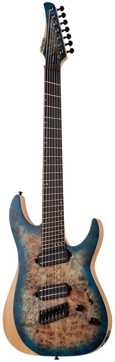 Электрогитара SCHECTER REAPER-7 MULTI-SCALE SKYB, 7 струн, мультимензура, болотный ясень, 24 лада