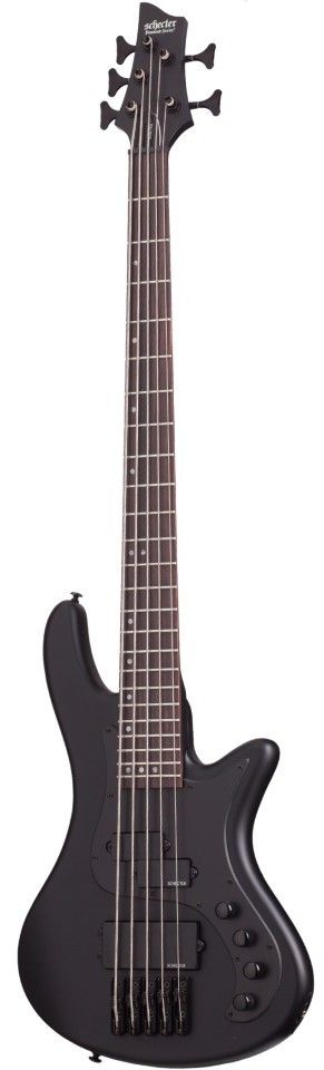 Бас-гитара SCHECTER STILETTO STEALTH-5 SBK, 5-струнная, 24 лада, Satin Black