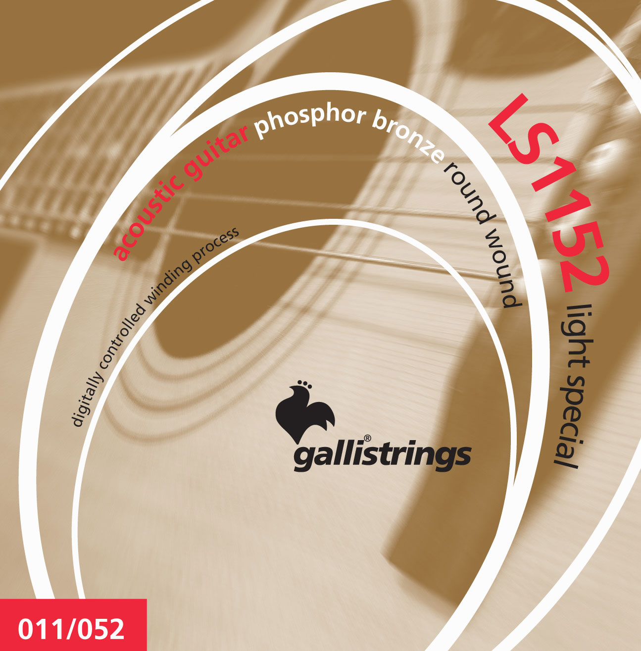 Комплект струн GALLI STRINGS LS1152 LIGHT SPECIAL для акустической гитары