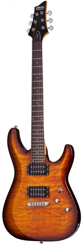 Электрогитара SCHECTER C-6 PLUS VSB, 6-струнная, липа/клен, 24 лада