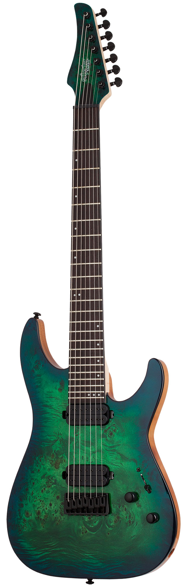 Электрогитара SCHECTER C-7 PRO AQB, 7-струнная, Aqua Burst
