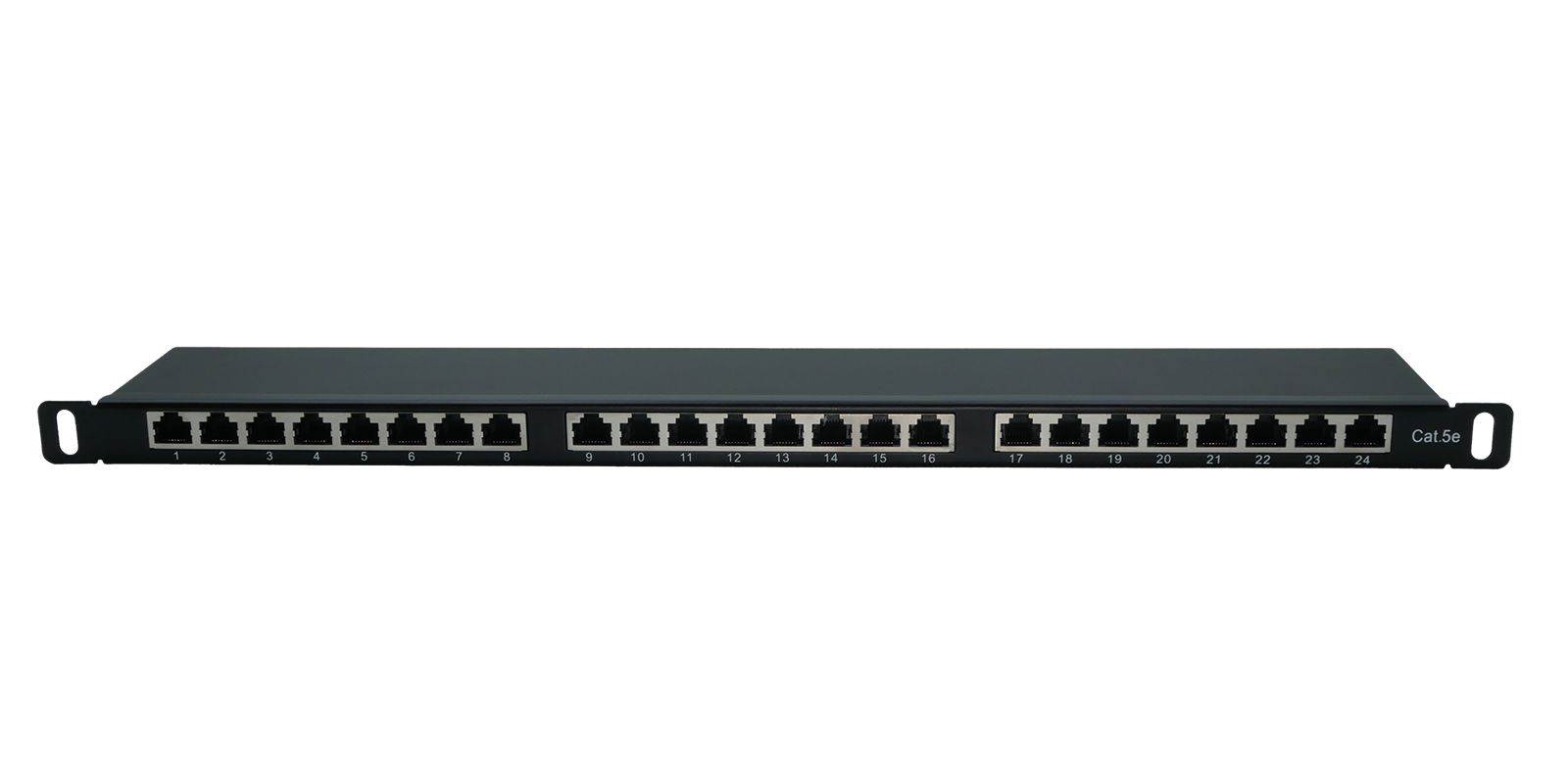 Патч-панель Wize Pro W0.5U24CAT5E-SH, 19", 24 порта RJ45, 0.5U, CAT5E, FTP