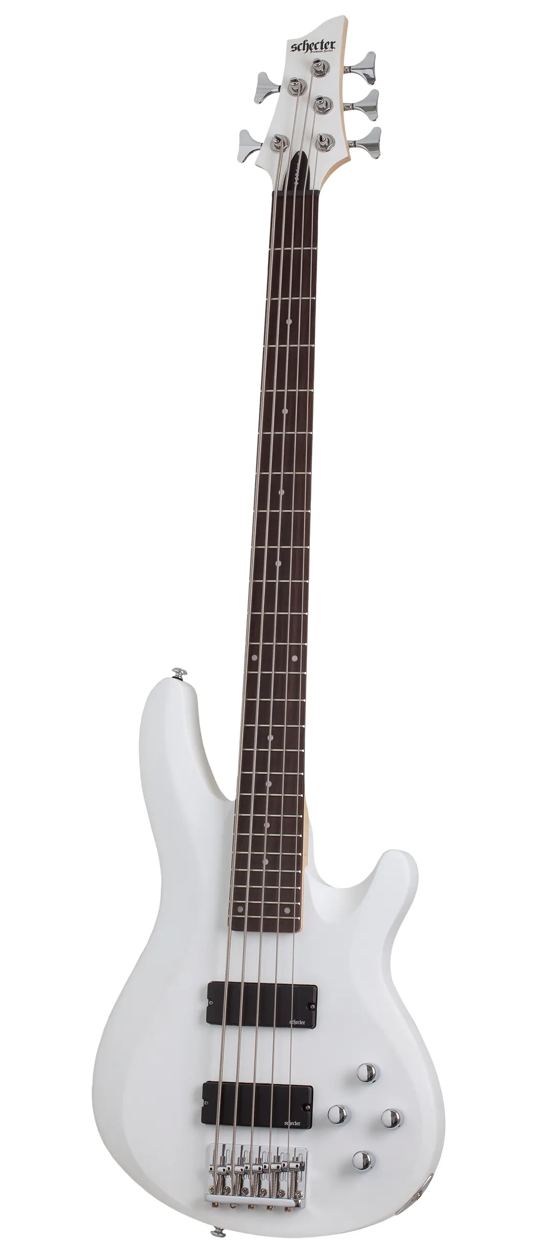 Бас-гитара SCHECTER C-5 DELUXE SWHT, 5 струн, липа/клён/палисандр, 24 лада