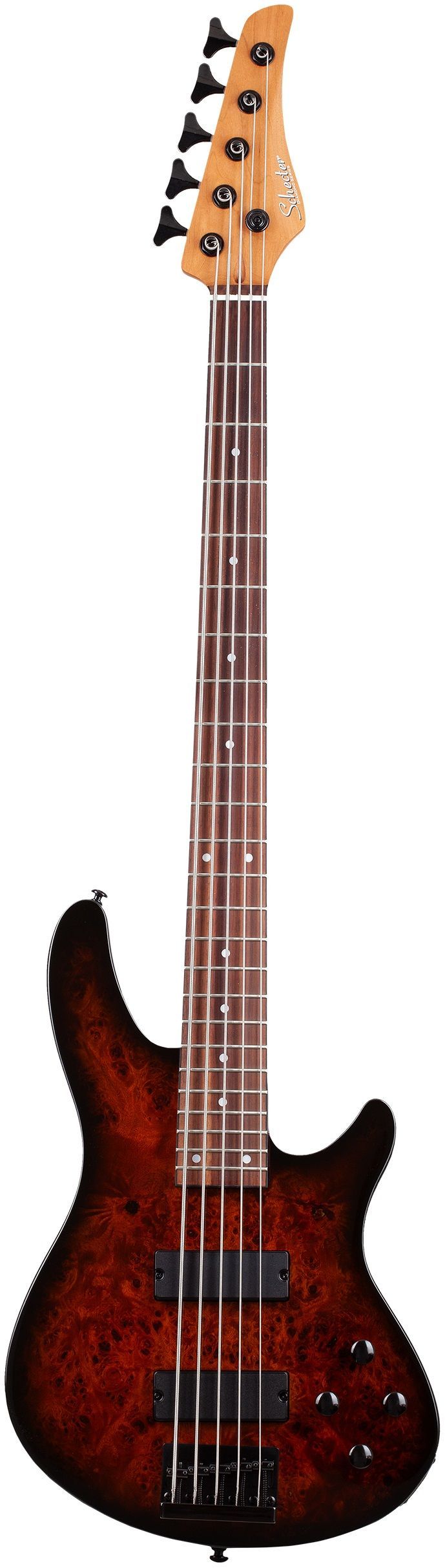 Бас-гитара SCHECTER 3972 C-5 Standard Tobacco Burl TB, 5 струн, 24 лада