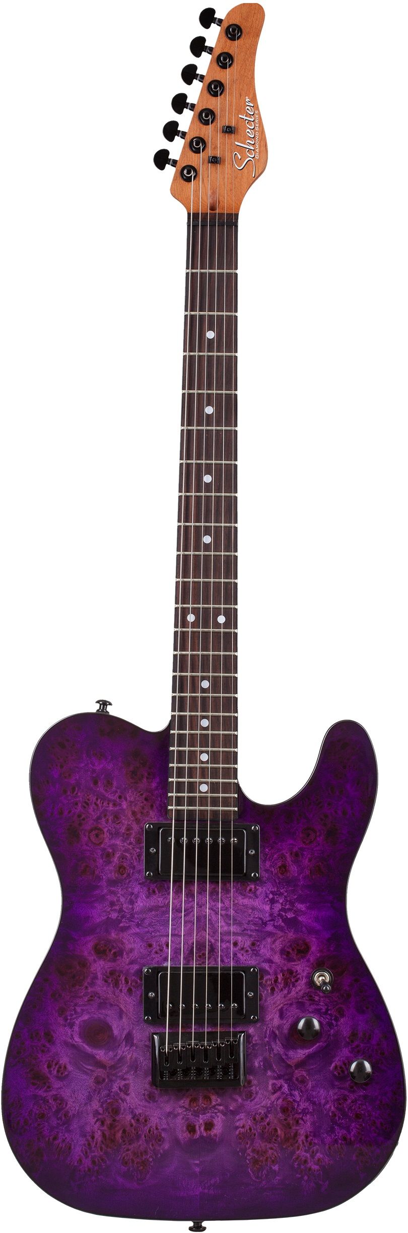 Электрогитара SCHECTER PT STANDARD PBB, 6 струн, красное дерево, 22 лада